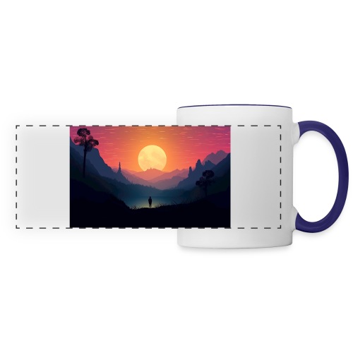 Sunset Adventure Mountain Landscape - Panoramic Mug