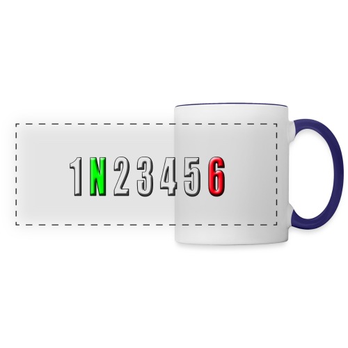 white number horizon - Panoramic Mug