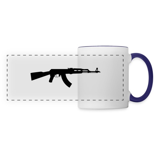 ak 47 one gun - Panoramic Mug