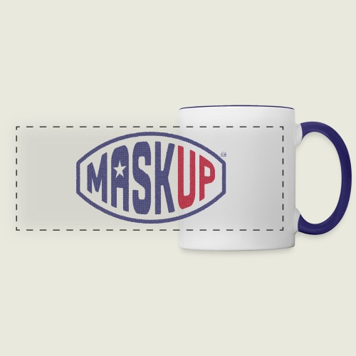 MASK UP! Face Masks Save Lives! 😷👍🏼🤩 - Panoramic Mug