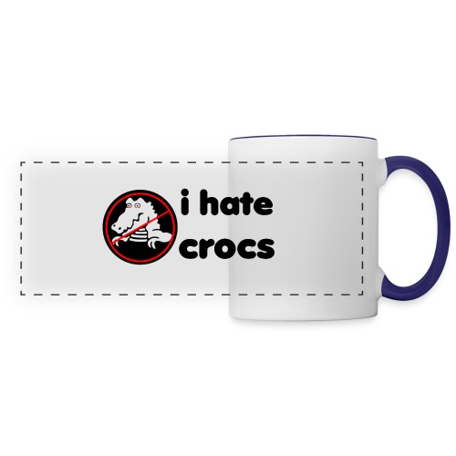 I Hate Crocs shirt - Panoramic Mug