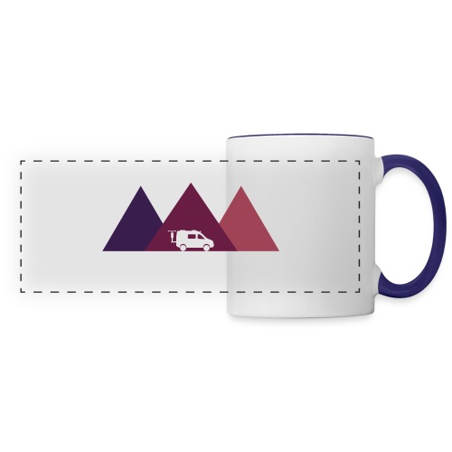 Three Violet Mountains - Panoramic Mug