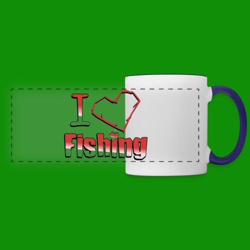 I heart fishing - Panoramic Mug
