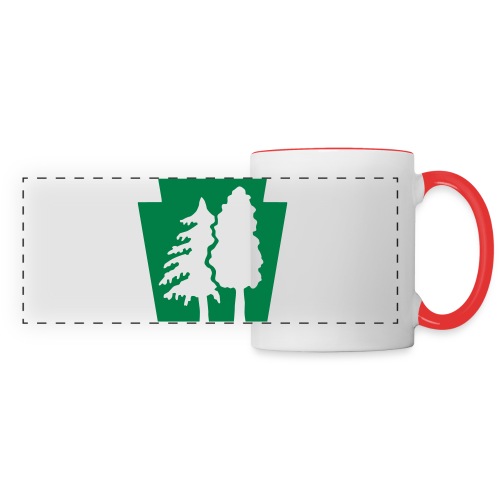 PA Keystone w/trees - Panoramic Mug