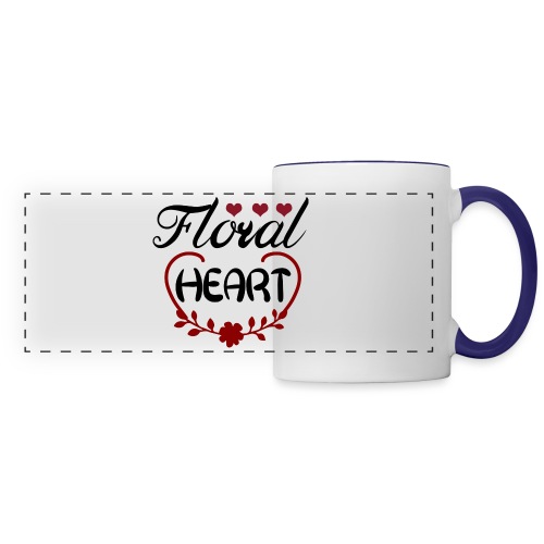 Floral Heart Phrase 5485896 - Panoramic Mug