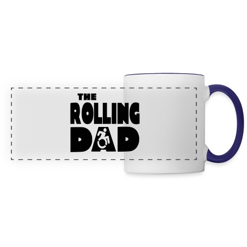 Rolling dad in a wheelchair - Panoramic Mug