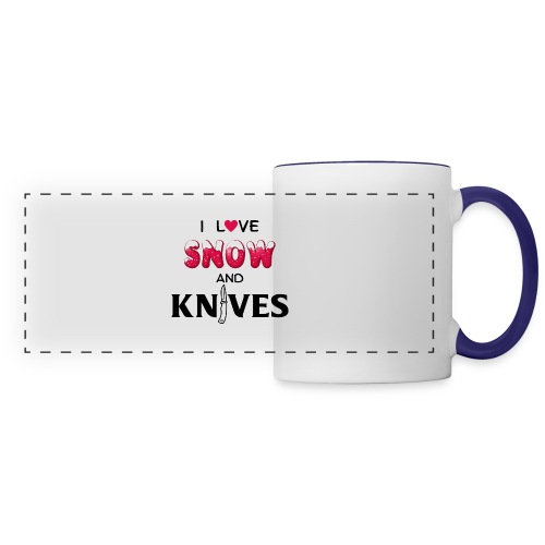 I Love Snow and Knives - Panoramic Mug