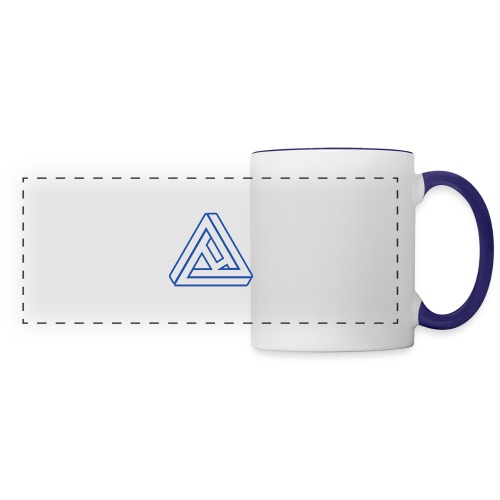 White/Blue Logo - Panoramic Mug