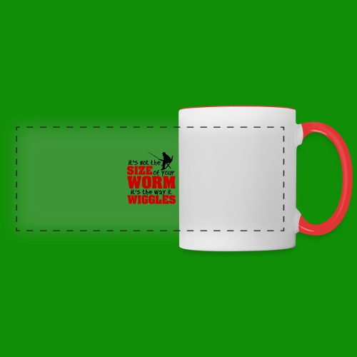 Not the Size of Your Worm Fishing - Panoramic Mug