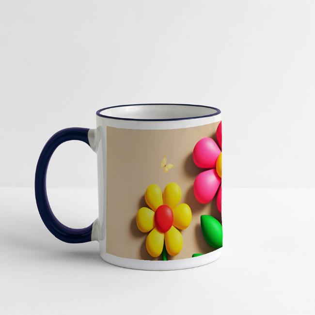 3D Flowers and Butterflies in Amber, Floral Design