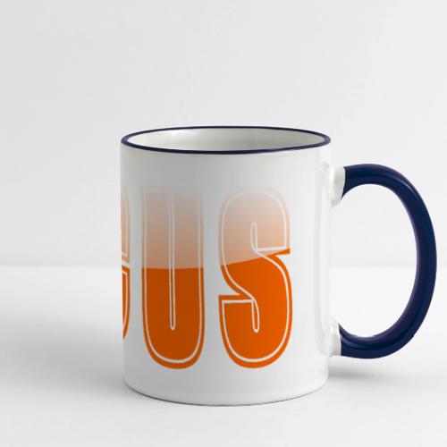 FOCUS Vibrant Orange Motivational Word Design - Panoramic Mug