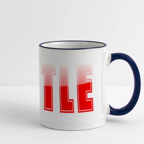 HUSTLE Bold Red Motivational Typography Design - Panoramic Mug