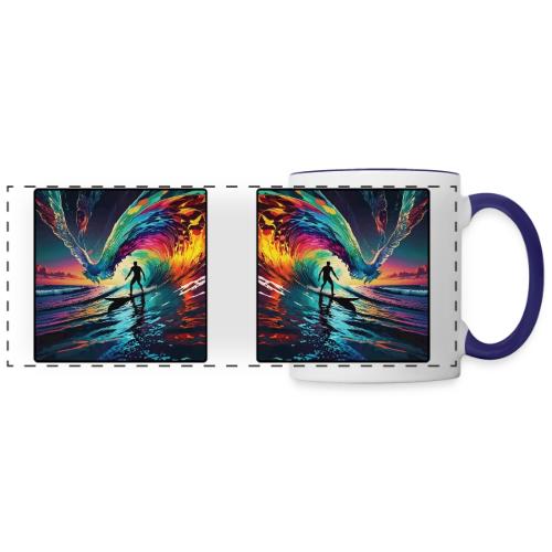 Avalon Surfs A Winged Wave - Panoramic Mug