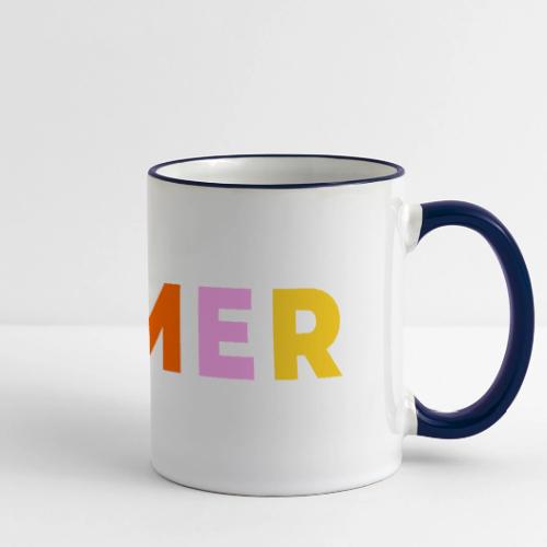 Multicolor GAMER Typography Design - Panoramic Mug