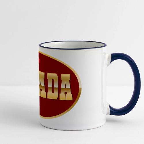Canada in golden letters - Panoramic Mug