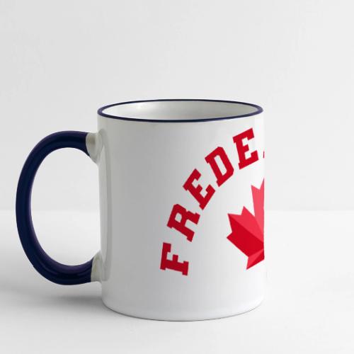 Fredericton with maple leaf - Panoramic Mug