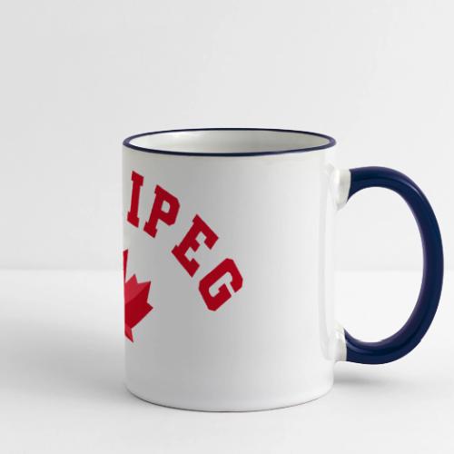 Winnipeg with maple leaf - Panoramic Mug