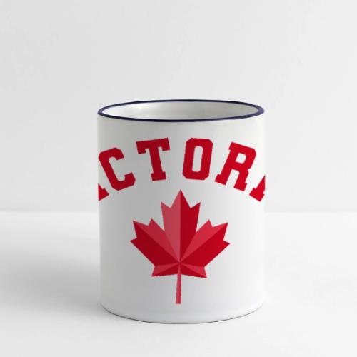 Victoria with maple leaf - Panoramic Mug