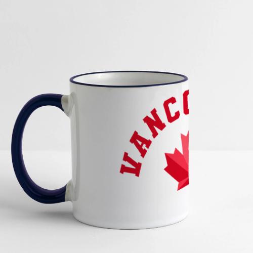 Vancouver with maple leaf - Panoramic Mug