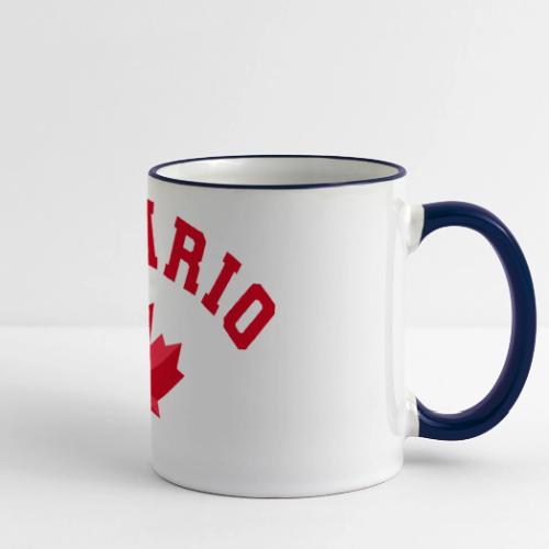 Ontario with maple leaf - Panoramic Mug