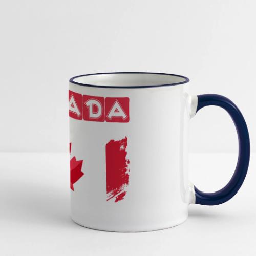 Canada, Inspired by the Canadian flag - Panoramic Mug