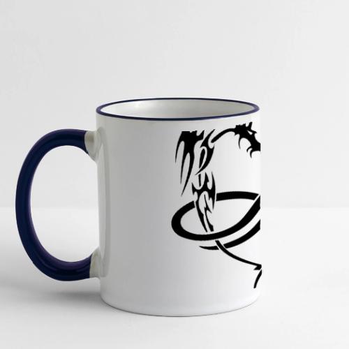Polydragon (black) - Panoramic Mug