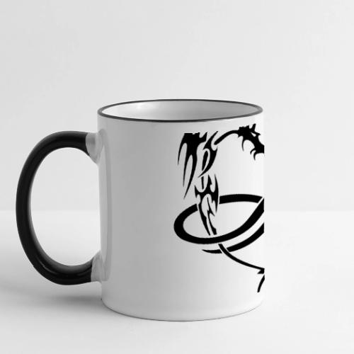 Polydragon (black) - Panoramic Mug