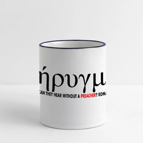 Kerygma to proclaim preach - Panoramic Mug