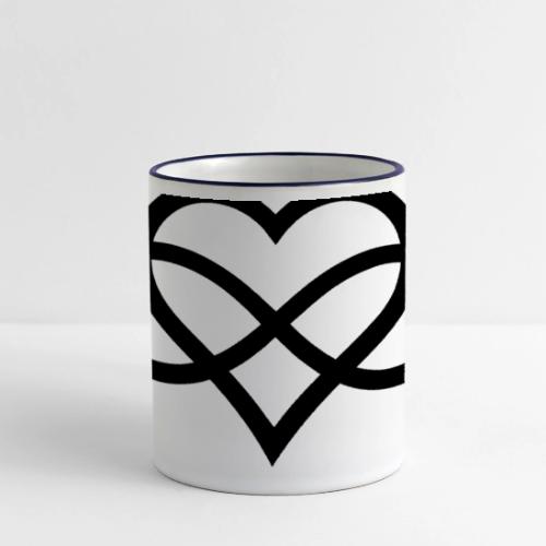 Infinity Heart (black) - Panoramic Mug