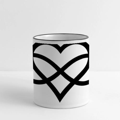 Infinity Heart (black) - Panoramic Mug