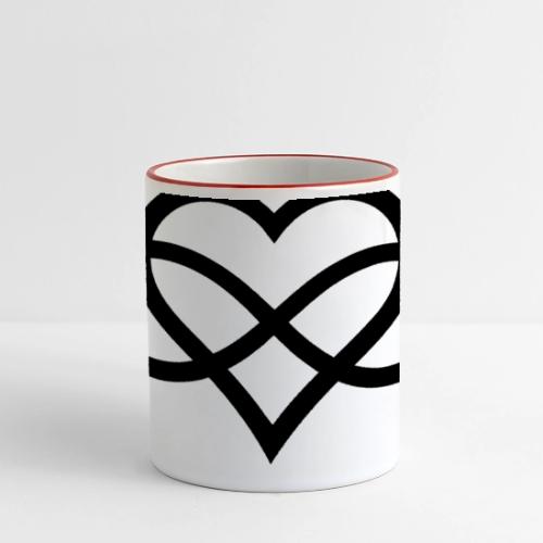 Infinity Heart (black) - Panoramic Mug