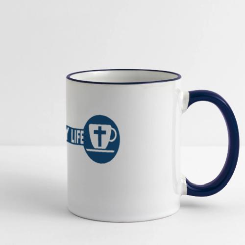 Jesus and Coffee the key to a happy life - Panoramic Mug