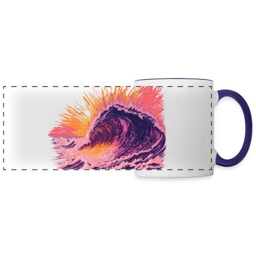 Pink Fire Wave - Panoramic Mug