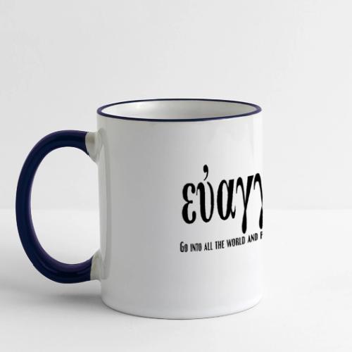 The Greek word translated gospel - Panoramic Mug