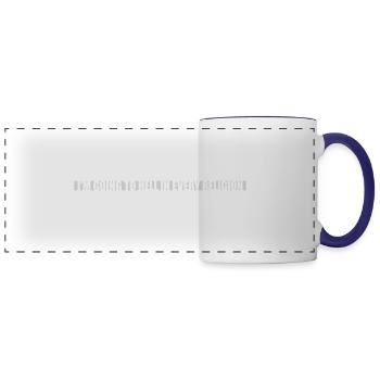 im going to hell - Panoramic Mug - white/cobalt blue - Front