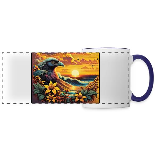 Sunset Wave Bird - Panoramic Mug