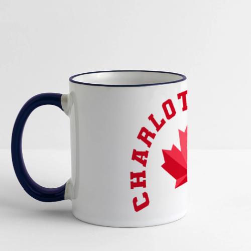 Charlottetown with maple leaf - Panoramic Mug