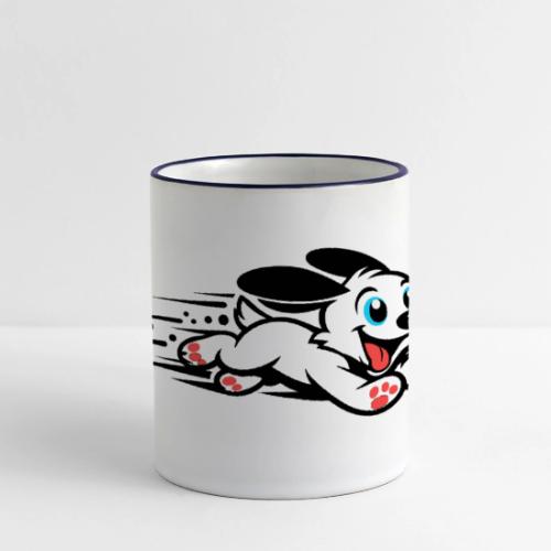 Speedy Pup Sprint on the Run - Panoramic Mug