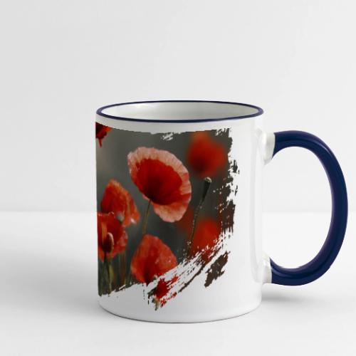 Remembrance Day with Poppies - Panoramic Mug