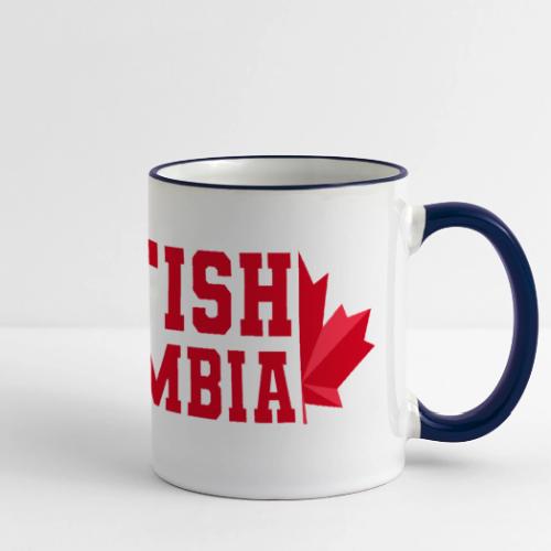 British Columbia with maple leaf - Panoramic Mug