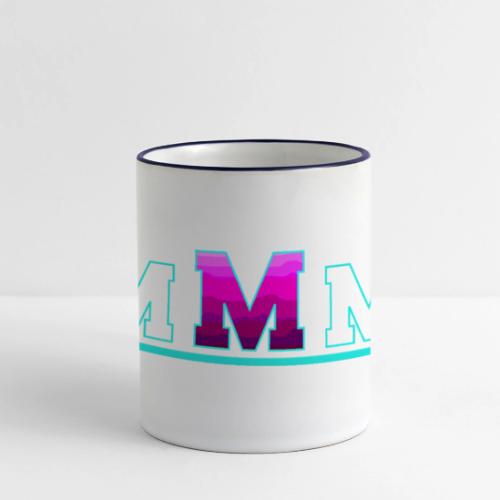 Letter M – Capital Varsity Alphabet Monogram - Panoramic Mug