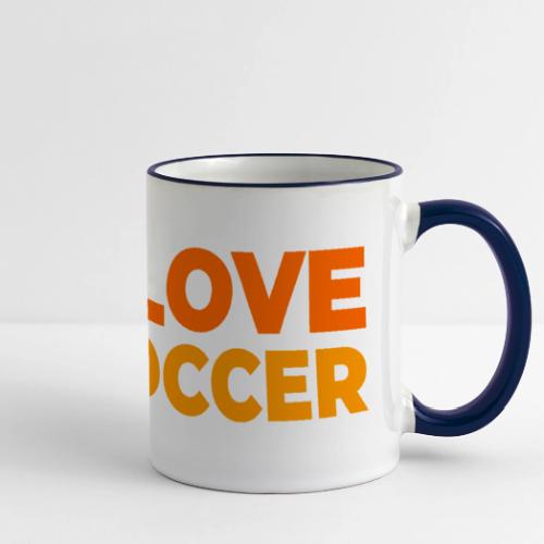 I Love Soccer - Panoramic Mug