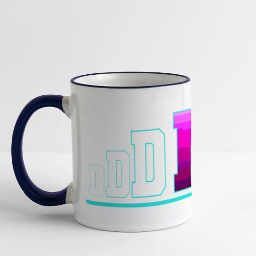 Letter D – Capital Varsity Alphabet Monogram - Panoramic Mug