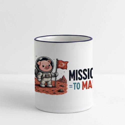 Mission To Mars Space Pig - Panoramic Mug