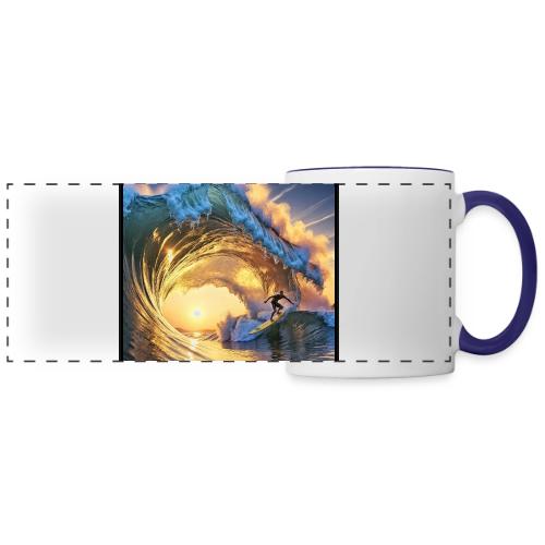 Morning Gold Full-Pipe Wave - Panoramic Mug