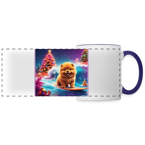 Chow Christmas Surf - Panoramic Mug