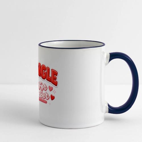 I’m Single Retro Bubble - Panoramic Mug
