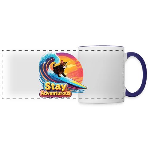 Surfing Kitten Adventure - Panoramic Mug