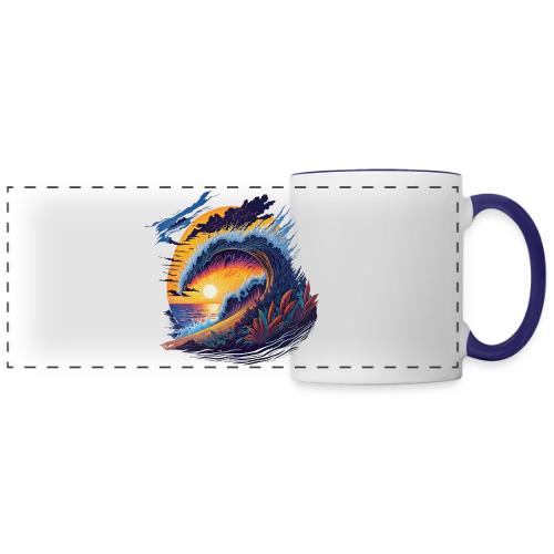 Rainbow Fire Wave - Panoramic Mug