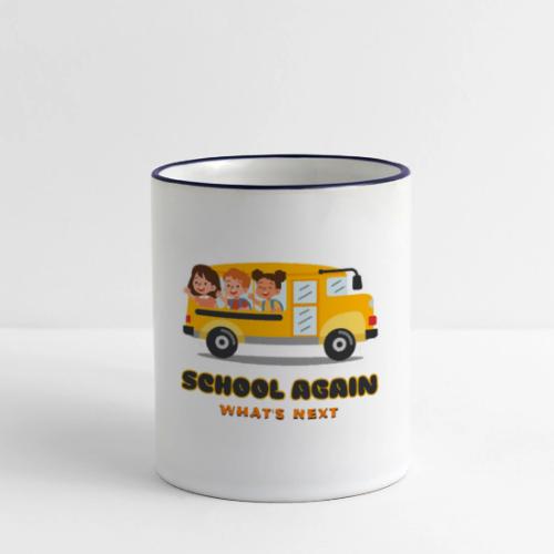 first day of school outfit- school again - Panoramic Mug